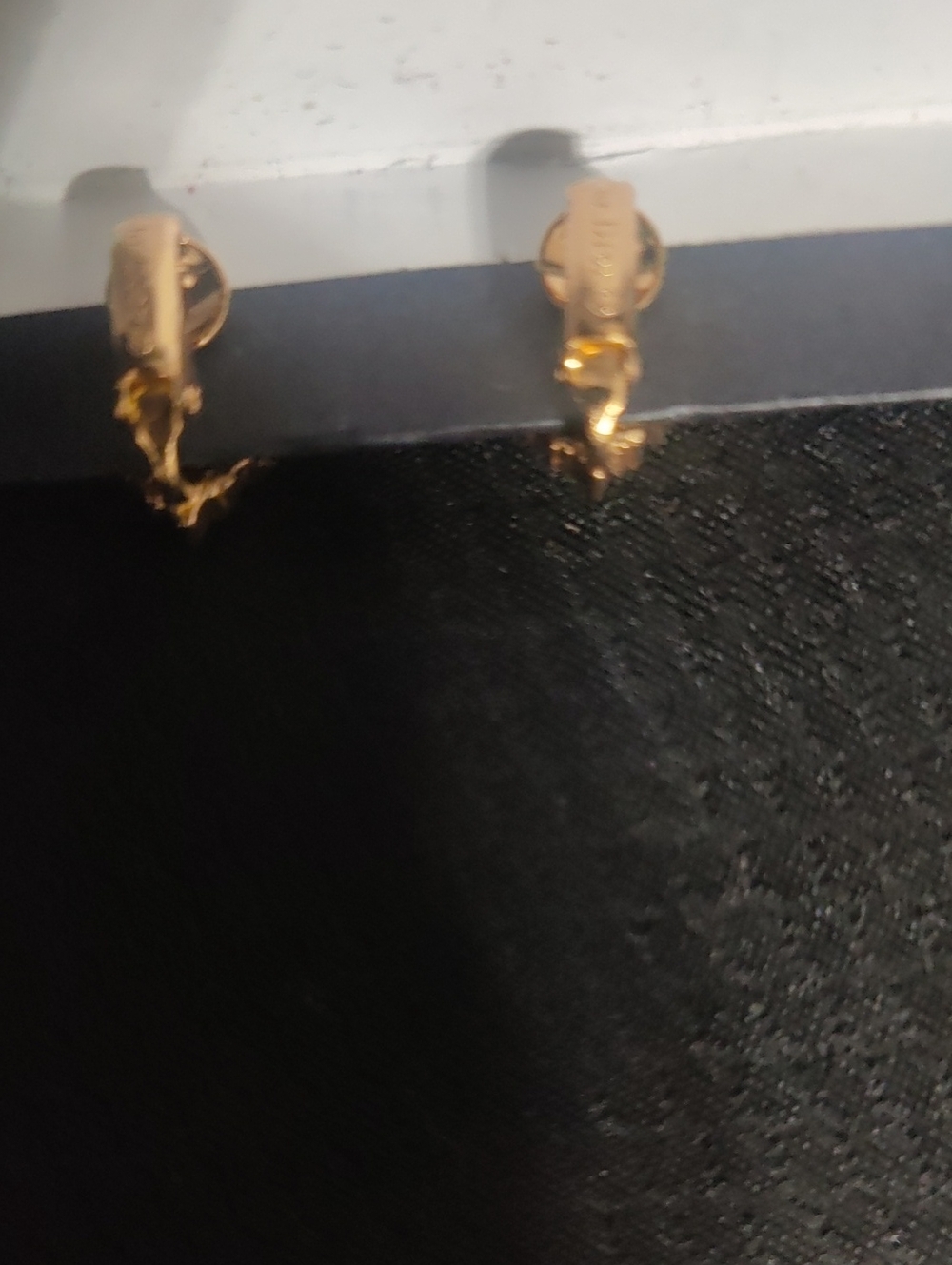 Christian Dior Gold Heart Crystal Clip-On Earrings w/ COA – Vintage HTF Rare - Picture 5 of 12